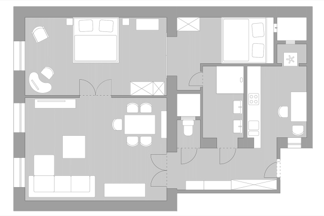 Two-Bedroom Apartment 
